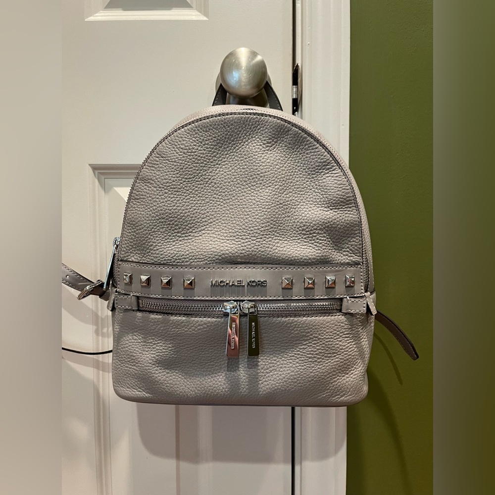 Michael Kors Grey Backpack